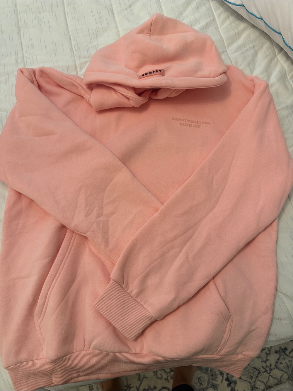 Comfrt Pastel Edit Hooded Sweatshirt- Bubblegum